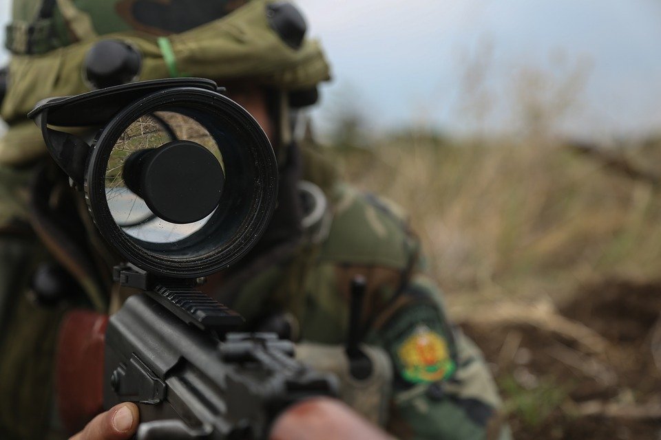 Romanian Soldier, Night Vision, Scope, Rifle, Soldier